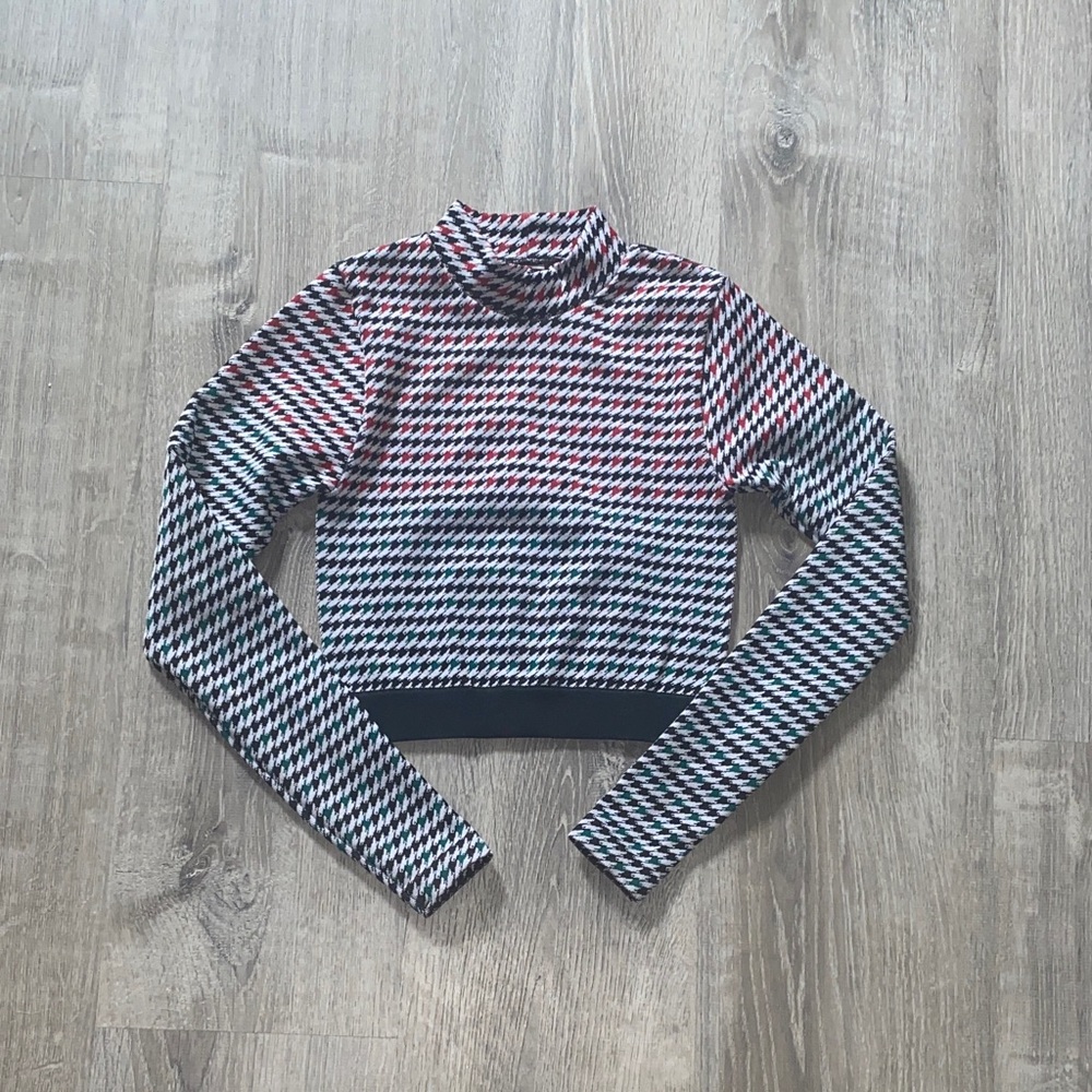 Fabletics Multicolor Striped Crop Top